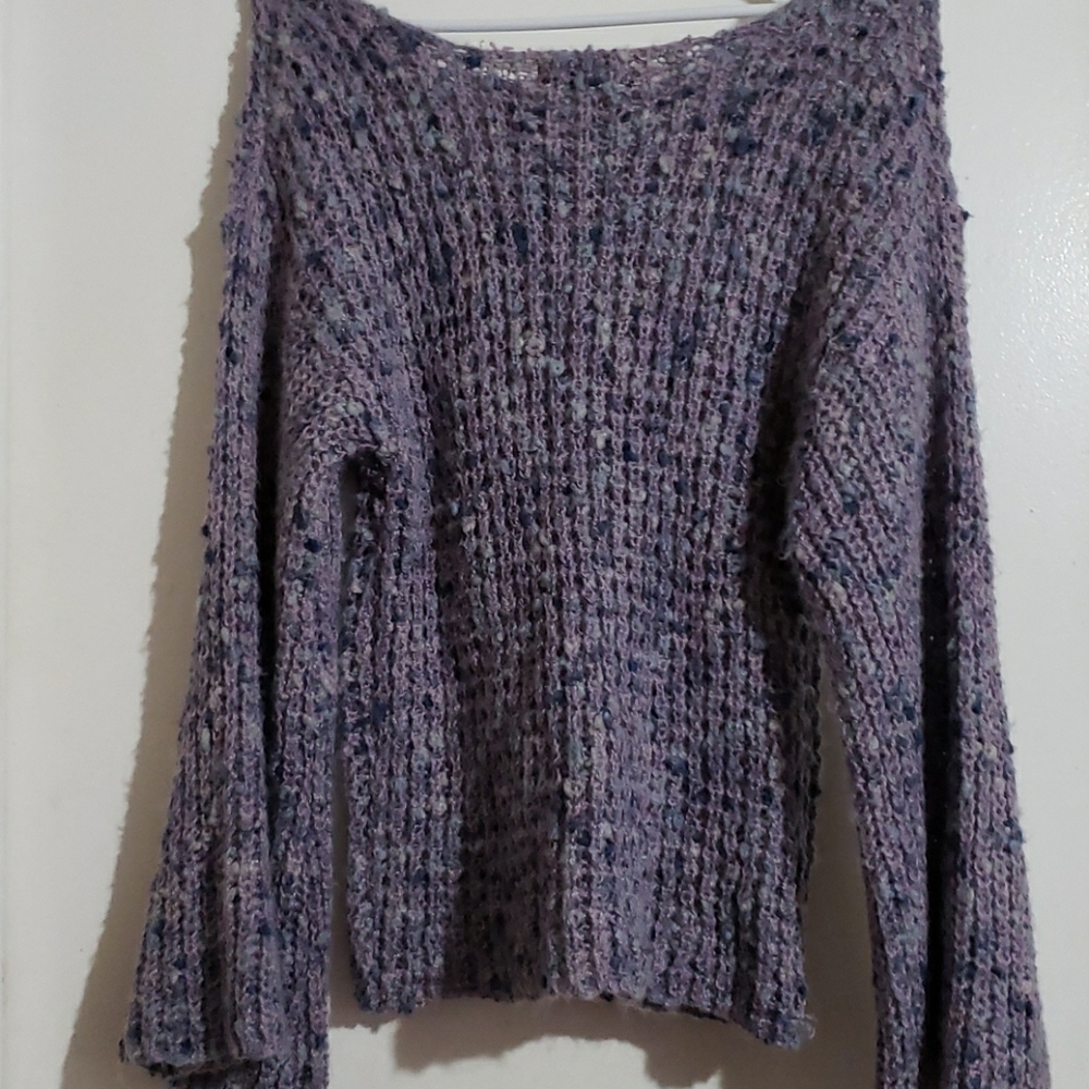 Lavender & Turquoise - •F21• | Boho Knit Sweater - Picture 2 of 8